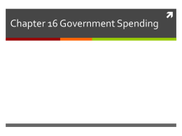 Chapter 16 Government Spending