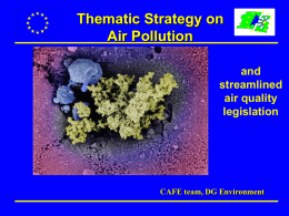 Air Quality Legislation - United Nations Economic Commission for