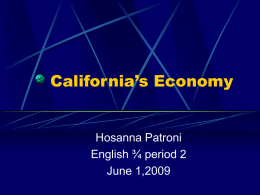California`s Economy