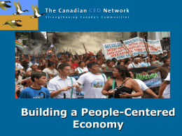 A Policy Framework For CED - The Canadian Social Economy Hub