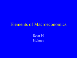 Elements of Macroeconomics