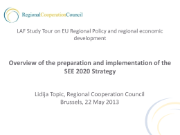 Overview of the preparation and implementation of the SEE 2020