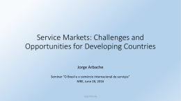 Challenges and Opportunities for Developing Countries