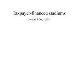 Taxpayer-financed stadiums
