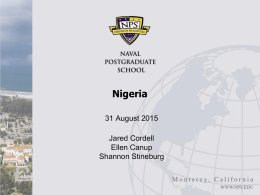 Nigeria--Student Presentation