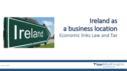 Por qué Irlanda? Tax Incentives in Ireland