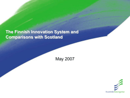The Finnish Innovation System and Comparisons