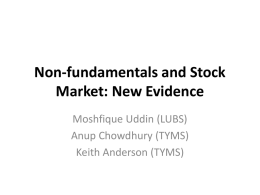 Non-fundamentals and Stock Market: New Evidence