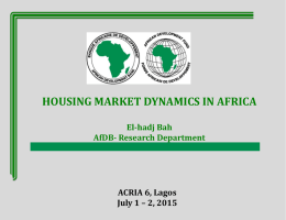 housing market dynamics in africa