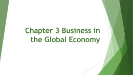 Chapter 3 Business in the Global Economy PowerPoint