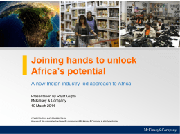 Joining hands to unlock Africa`s potential