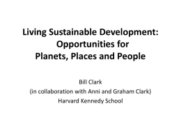 Living Sustainable Development