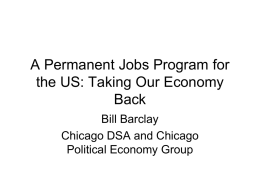 A Permanent Jobs Program for the US: Taking our
