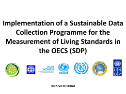 Implementation of a Sustainable Data Collection Programme for the