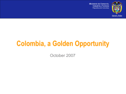 GDP (2006) - British and Colombian Chamber of Commerce