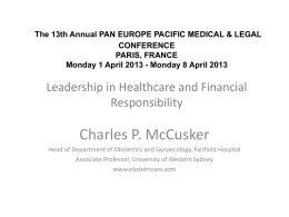 Leadership in Healthcare and Financial Responsibility