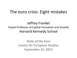 The euro crisis: Where to from here?