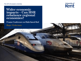 Can HSR rebalance regional economies?