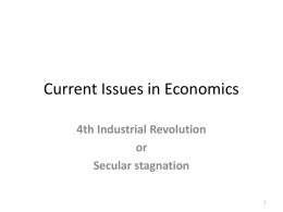 Current Issues in Economics