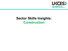 Sector skills insights: construction summary slide pack