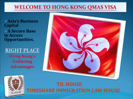 hongkong ppt - Timeshare Immigration Law House