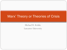 History, Theory and Empirical Research: How Marx built his Theory