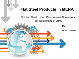 flat products in the middle east region
