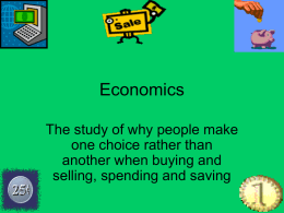 Economics - Elkin City Schools