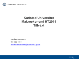 growth rate - Karlstads universitet