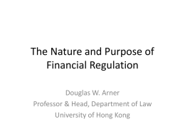 Slide - Centre for Law, Markets and Regulation