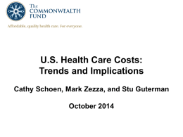 Trends in Health Care Costs