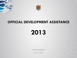 Asistența Oficială pentru Dezvoltare 2013