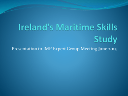 Ireland*s Marine Skills Study