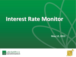 Interest Rate Monitor May 12, 2013