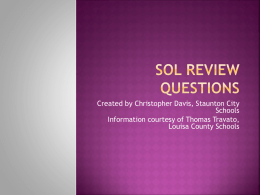 SOL Review Questionsx
