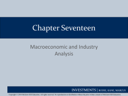 Chapter 17 Macroeconomic and Industry Analysis