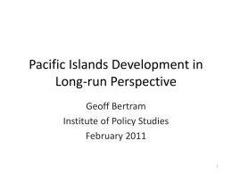 Pacific development in the long runx