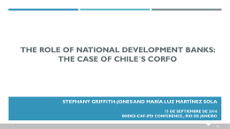 The Role of National Development Banks: The Case of Chile`s CORFO