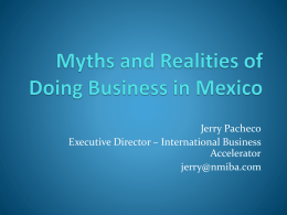 Myths and Realities of Doing Business in Mexico