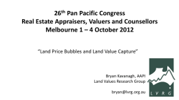 Land Price Bubbles and Land Value Capture