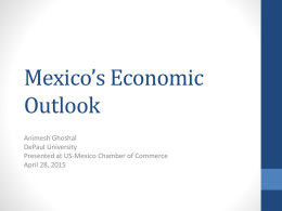 Mexico`s Economic Outlook