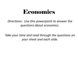 Economics - OnMyCalendar