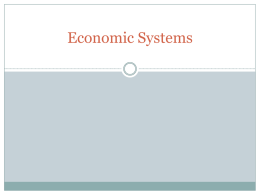 Economic Systems without Picturesx