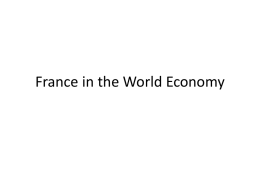 France in the World Economy