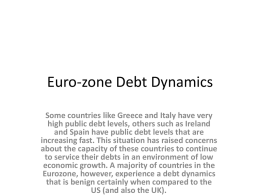 Euro-zone Debt Dynamics