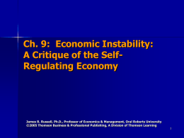 Ch. 9: Economic Instability: A Critique of the Self