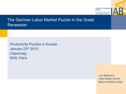 Germany`s Labor Market Puzzle