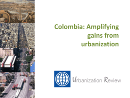Population density is the signature of Colombian cities