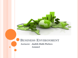 Business Environment - Colbourne College