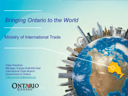 International Trade Branch - Canada